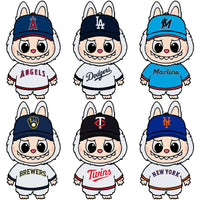 Load image into Gallery viewer, 30 Baseball Teams Logo Labubu Cartoon Designs Bundle PNG SVG
