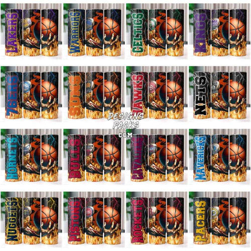 30 Basketball Hand Teams Tumbler Wrap Bundle Jpg