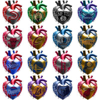 Load image into Gallery viewer, 30 Basketball Teams Bleeding Heart Designs Bundle PNG
