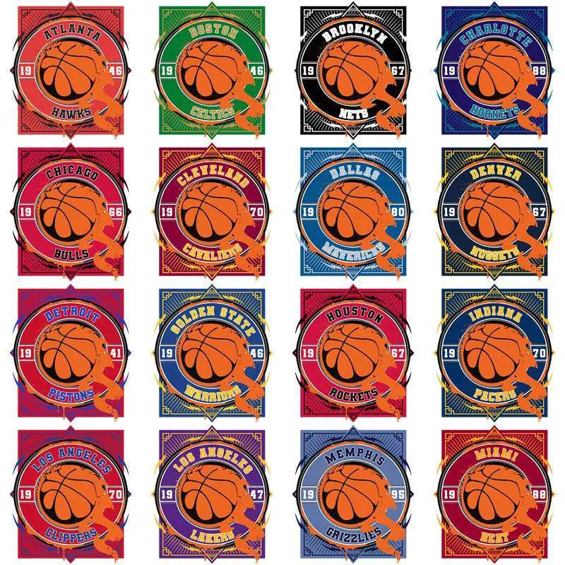 30 Basketball Teams Fire Ball Designs Bundle PNG