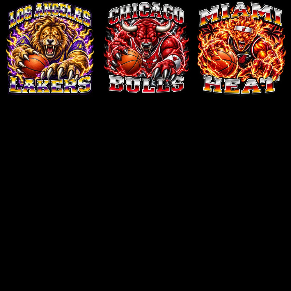 30 Basketball Teams Lightning Mascots Designs Bundle PNG