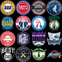 Load image into Gallery viewer, 30 Basketball Teams Logos Father's Day Designs Bundle PNG

