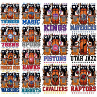 Load image into Gallery viewer, 30 Basketball Teams Logos Split Designs Bundle PNG
