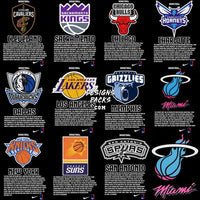 Load image into Gallery viewer, 30 Basketball Teams Streetwear Designs Bundle Png + Psd
