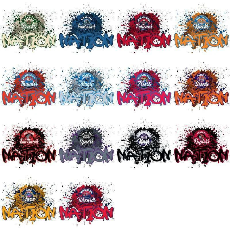 30 Basketball Teams Team Nation Designs Bundle PNG