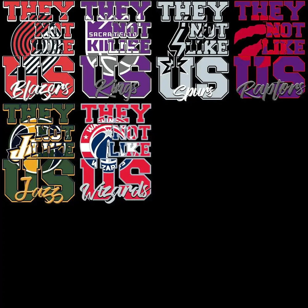 30 Basketball Teams They Not like Us Designs Bundle PNG + PSD