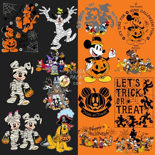 30 Cartoon Halloween Designs Bundle PNG DESIGNSPACKS