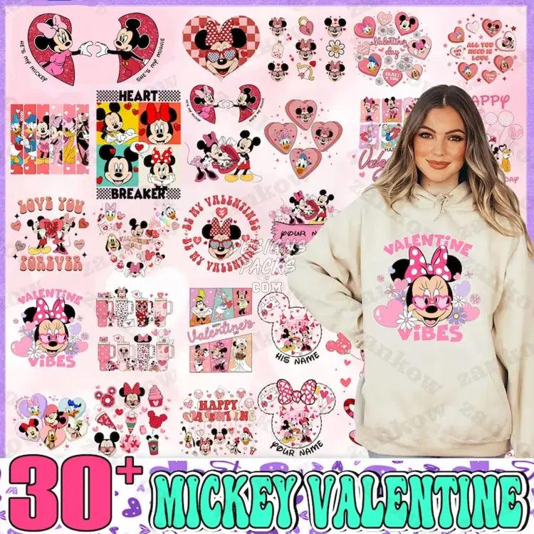 30 Cartoon Valentine Designs Bundle Png