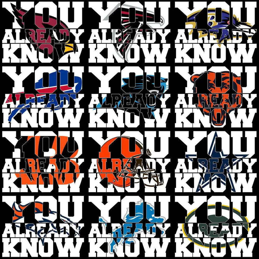 32 Football Teams You Already Know Fans Designs Bundle PNG