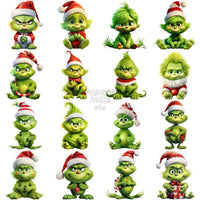 Load image into Gallery viewer, 30 Grinch Drinks Christmas Designs Bundle Png
