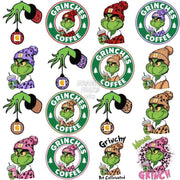 30 Grinch Drinks CHRISTMAS Designs Bundle PNG