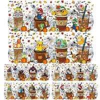 Load image into Gallery viewer, 30 Halloween Mix Drinks Cups Designs Bundle PNG designspacks
