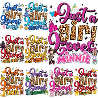 Load image into Gallery viewer, 30 Just A Girl Who Loves Cartoons Designs Bundle PNG

