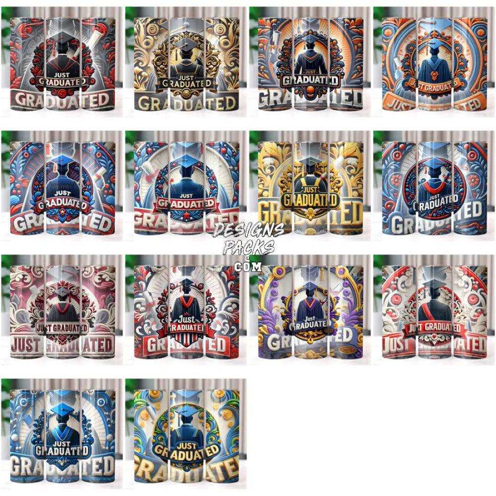 30 Just Graduated Men Tumbler Wrap Bundle Jpg