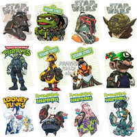 Load image into Gallery viewer, 30 Mecha V1 Popculture Streetwear Designs Bundle Png + Psd

