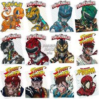 Load image into Gallery viewer, 30 Mecha V2 Popculture Streetwear Designs Bundle Png + Psd
