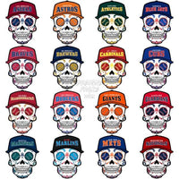 Load image into Gallery viewer, 30 Sugar Skull Baseball Teams Designs Bundle Png
