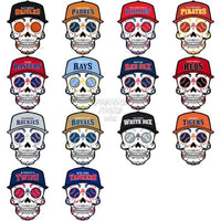Load image into Gallery viewer, 30 Sugar Skull Baseball Teams Designs Bundle Png
