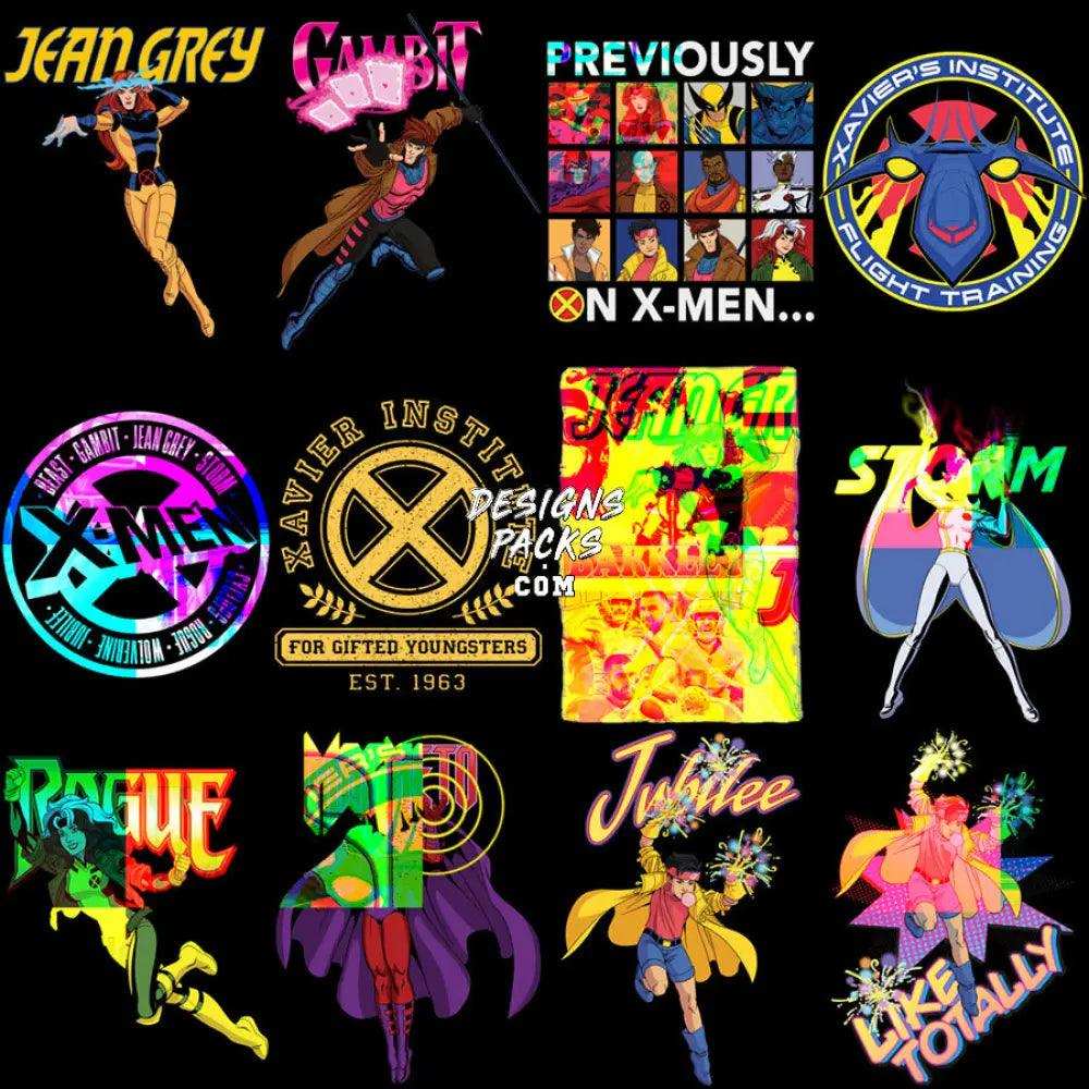 30 Super Heroes Series Comics Designs Bundle Png