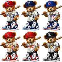 Load image into Gallery viewer, 30 Teddy Bear Swag Baseball Teams Logo Designs Bundle PNG
