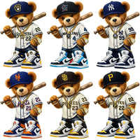 Load image into Gallery viewer, 30 Teddy Bear Swag Baseball Teams Logo Designs Bundle PNG
