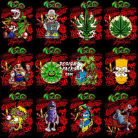 Load image into Gallery viewer, 30 Weed Cartoon Gangster Dope 420 Cannabis Marijuana Designs Bundle Png + Psd
