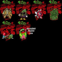 Load image into Gallery viewer, 30 Weed Cartoon Gangster Dope 420 Cannabis Marijuana Designs Bundle Png + Psd
