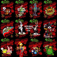 Load image into Gallery viewer, 30 Weed Cartoon Gangster Dope 420 Cannabis Marijuana Designs Bundle Png + Psd
