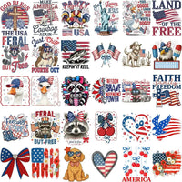 Load image into Gallery viewer, 300 4th of July Patriotic USA Festive Designs Bundle PNG

