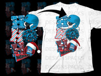 Load image into Gallery viewer, Miami Marlins Festive Holiday Theme Graphic Tee
