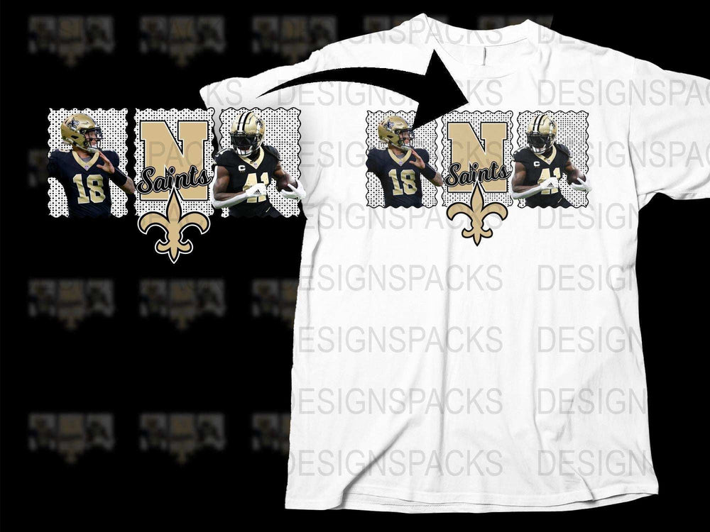 New Orleans Saints T-Shirt, NFL Team Graphic Tee, Sports Fan Apparel, Unisex Football Shirt