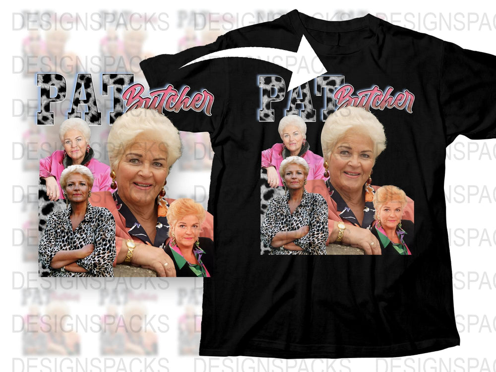 Vintage Pat Butcher T-Shirt, Classic TV Show Character, Retro Graphic Tee, Bold Fashion Statement