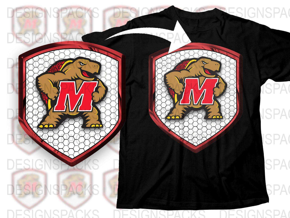 Cartoon Bulldog T-Shirt, Retro Mascot Graphic, Bold Letter M, Kids and Adults Sizes Available
