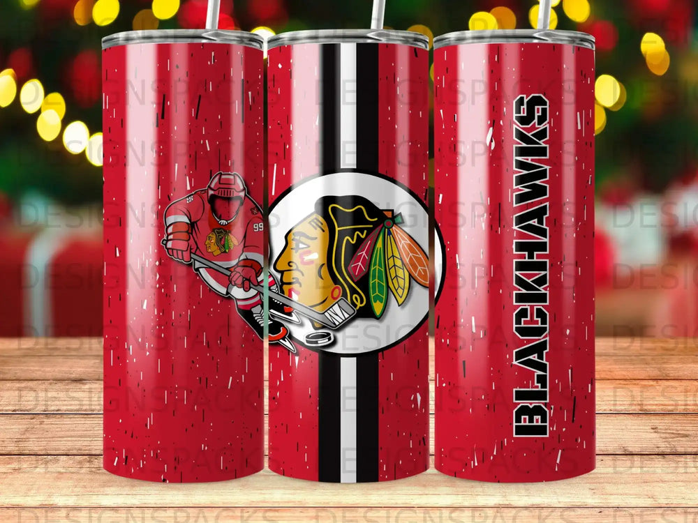 Chicago Blackhawks Player Logo Red Speckle Tumbler product type