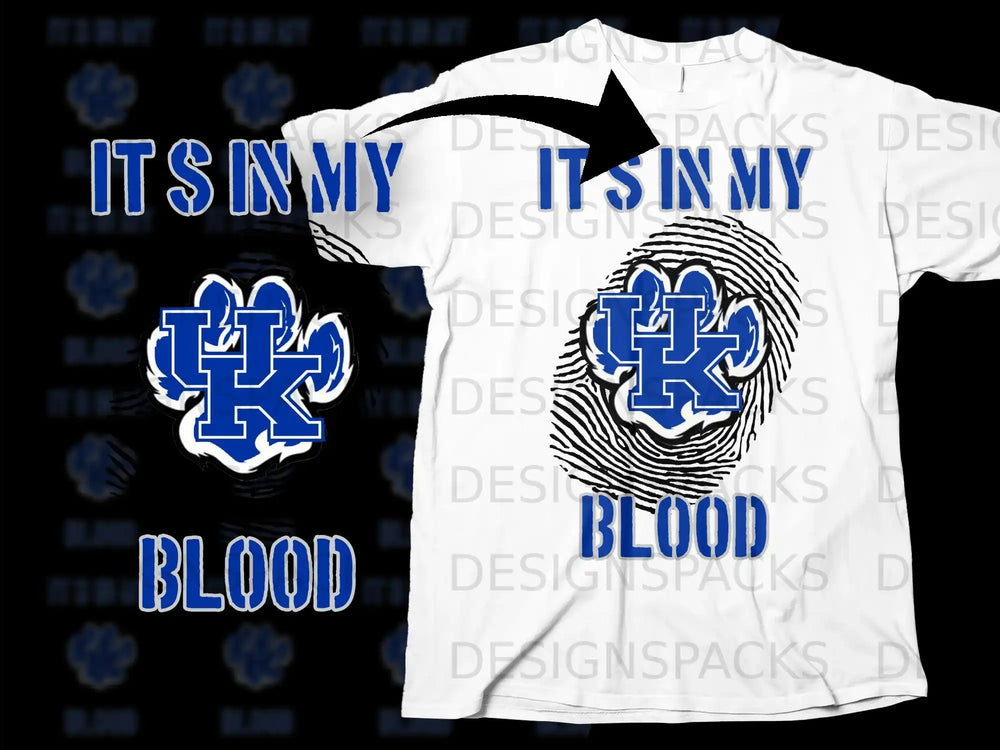 It's In My Blood Fingerprint Shirt for Enthusiasts