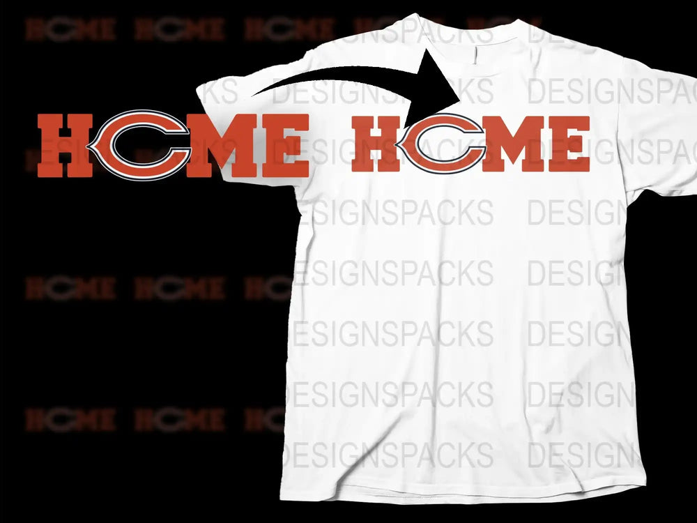 White Graphic T-Shirt with Red Hcme Logo, Casual Streetwear Tee, Unisex Fashion Top