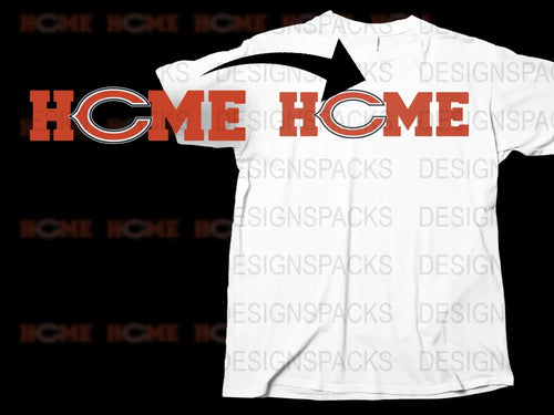 White Graphic T-Shirt with Red Hcme Logo, Casual Streetwear Tee, Unisex Fashion Top