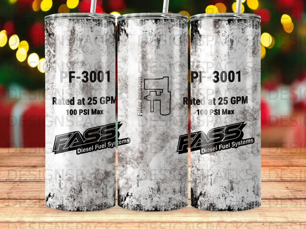 FASS PF-3001 diesel fuel system with filter location.