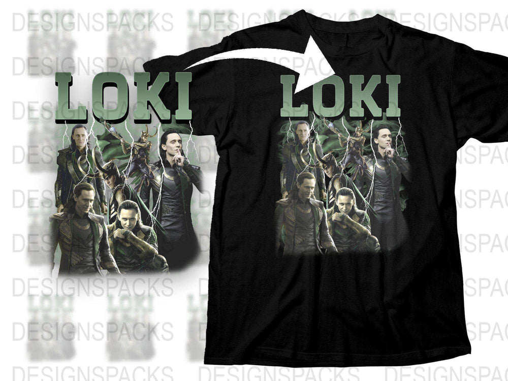 Loki T-Shirt, Marvel Fan Art, Tom Hiddleston Graphic Tee, Unisex Superhero Shirt, Casual Geek Apparel, Gift for Comic Book Lovers