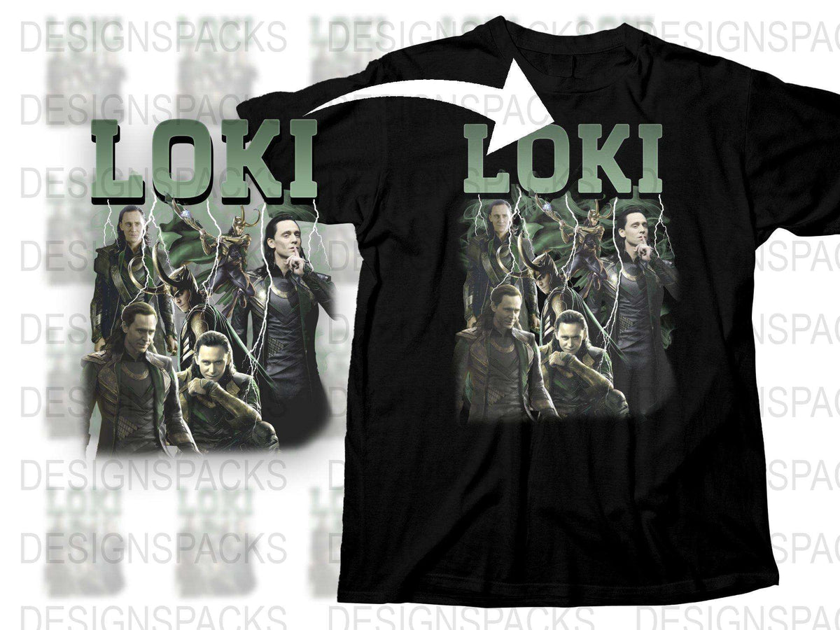 Loki T-Shirt, Marvel Fan Art, Tom Hiddleston Graphic Tee, Unisex Superhero Shirt, Casual Geek Apparel, Gift for Comic Book Lovers