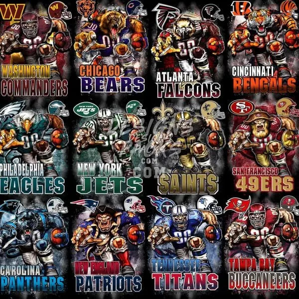 Super Bowl Rings 1990 to 2022 Football Designs Bundle PNG