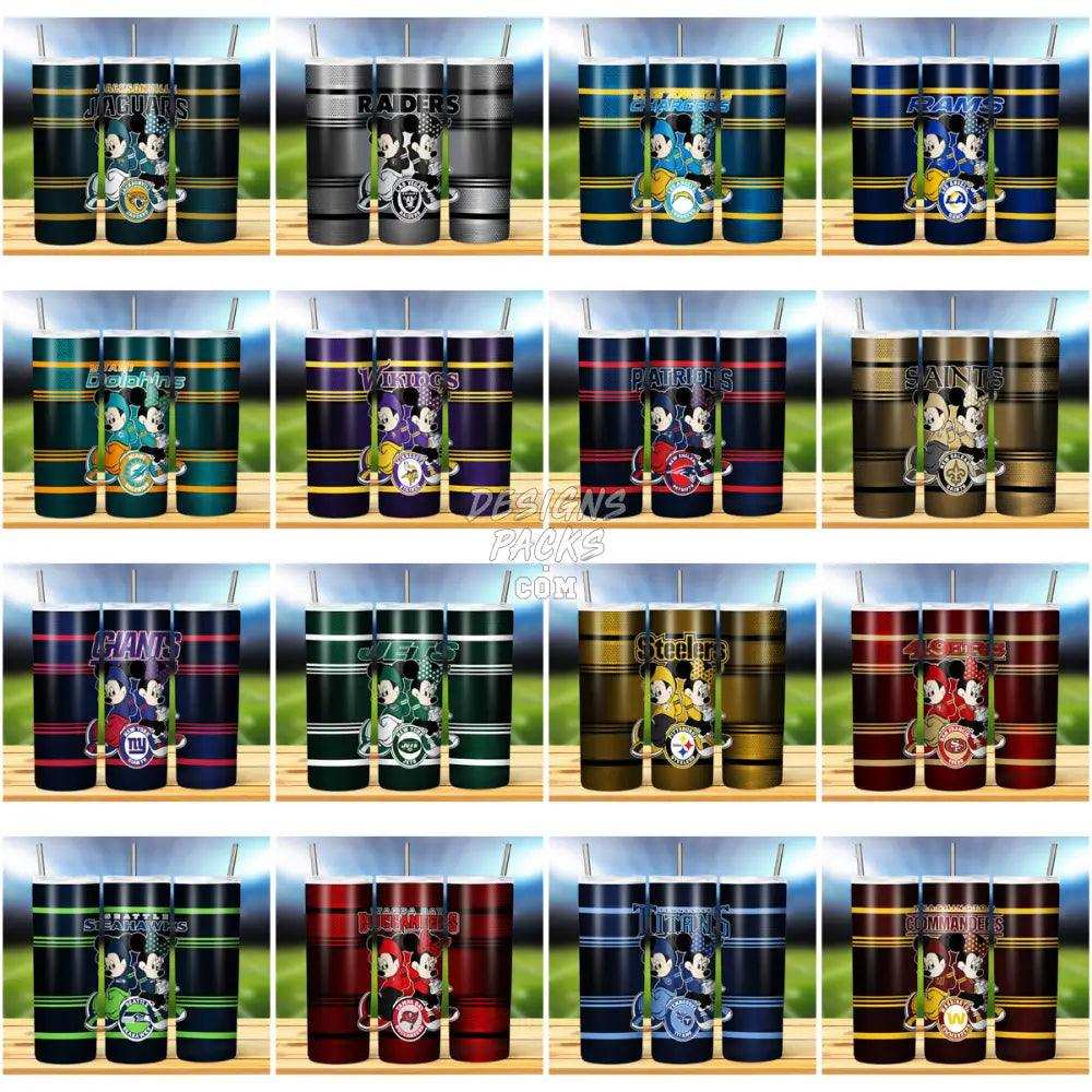 31 Cartoon Minnie Football Tumbler Wrap Bundle Jpg