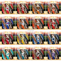 Load image into Gallery viewer, 31 Football Glitter Splatter Tumbler Wrap Bundle Jpg
