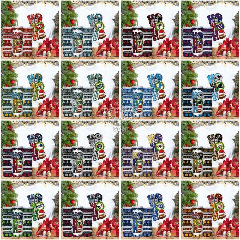 31 Football Hohoho Tumbler Wrap Bundle Jpg