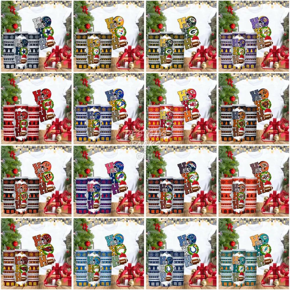 31 Football Hohoho Tumbler Wrap Bundle Jpg