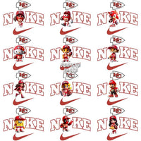 Load image into Gallery viewer, 31 Football Kansas City Chiefs Cartoon Swoosh Designs Bundle Png
