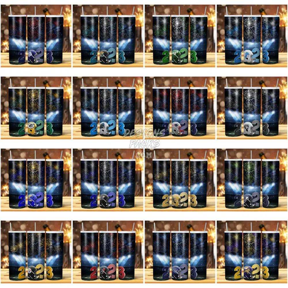 31 Football New Year 2023 Tumbler Wrap Bundle Jpg