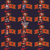 Load image into Gallery viewer, 31 Football San Francisco Team 49Ers Cartoon Swoosh Designs Bundle Png
