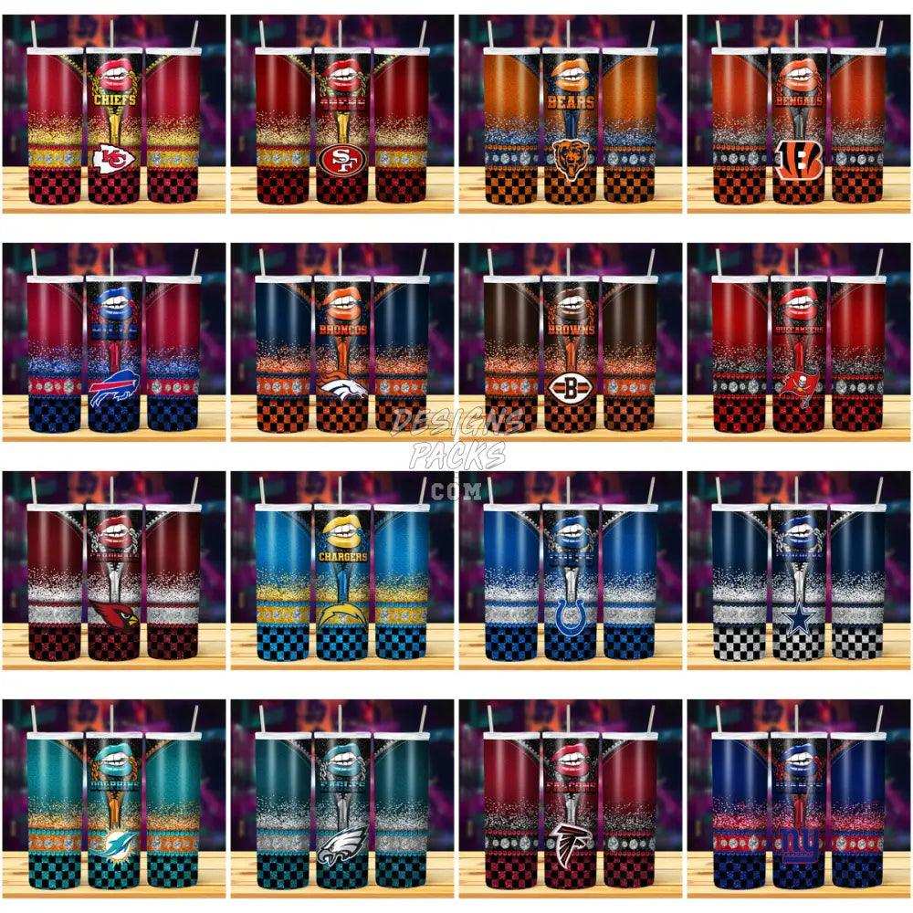 31 Football Zipper Lips Tumbler Wrap Bundle Jpg