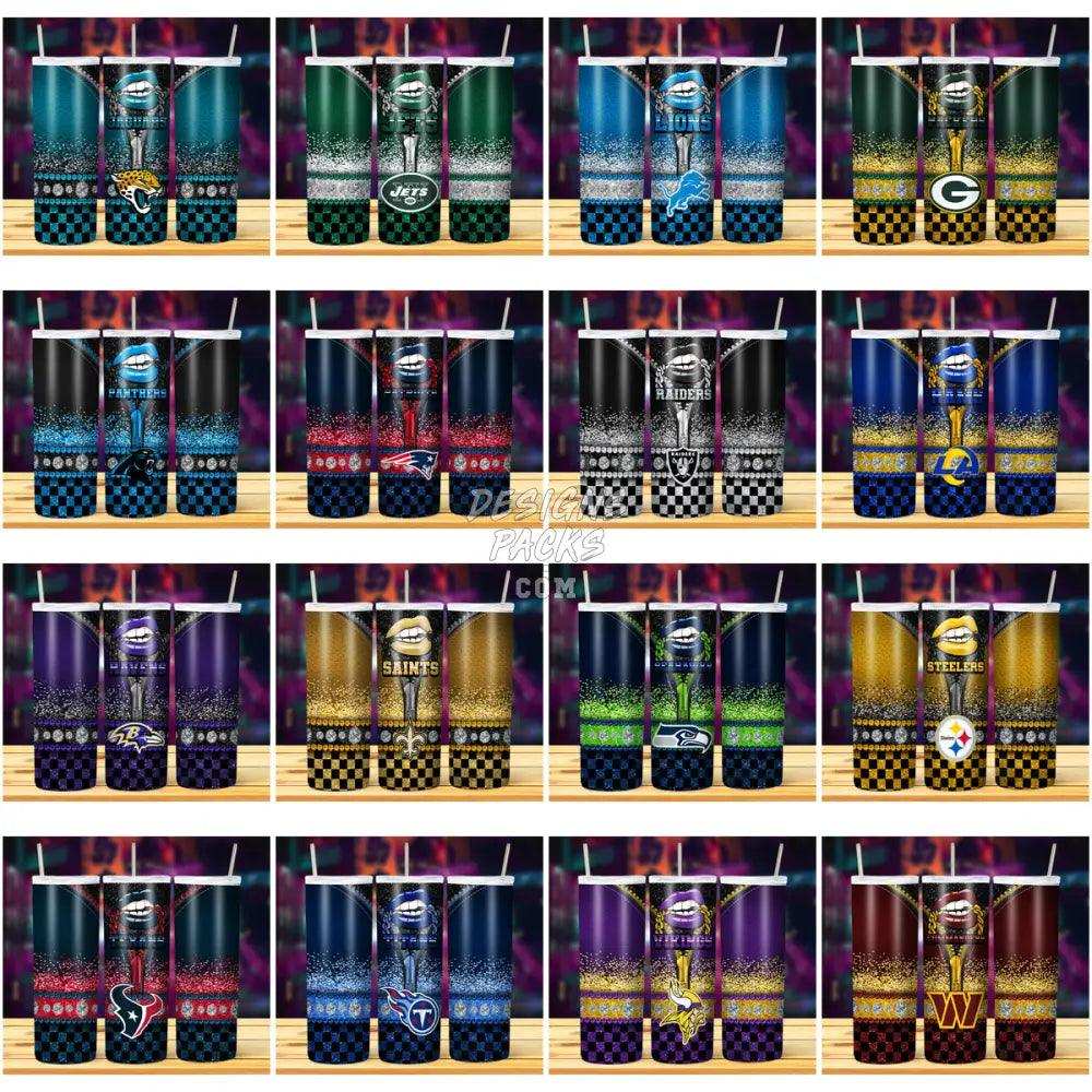 31 Football Zipper Lips Tumbler Wrap Bundle Jpg